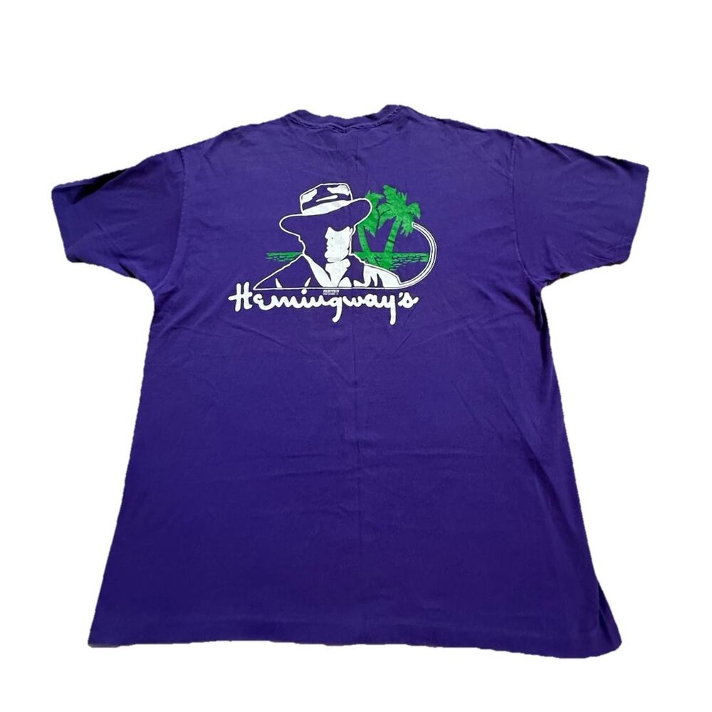 Single Stitch Vtg Hemingways T Shirt Gulf Shores Alabama 1980s Local Vintage XL